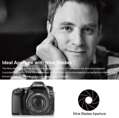 Meike 85mm f1.8 Large Aperture Full Frame Auto Focus Telephoto Lens for Canon EOS EF Mount Digital SLR Camera Compatible with APS C Bodies Such as 1D 5D3 5D4 6D 7D 70D 550D 80D - 이미지 5