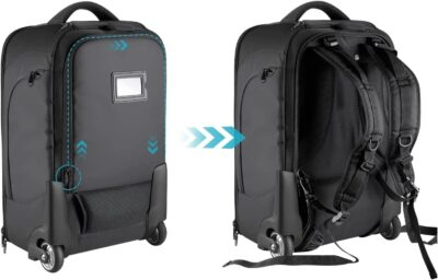 Neewer 2-in-1 Rolling Camera Backpack Trolley Case - Anti-Shock Detachable Padded Compartment - 이미지 7