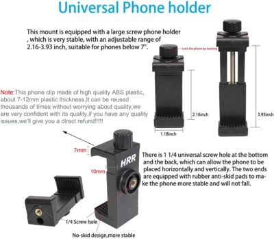 PellKing Mobile Phone Chest Strap Harness Mount Head Strap Holder Kit for POV/VLOG,Cell Phone Clip Compatible with iPhone,Samsung,GoPro Hero 9, 8,7, 6, 5, 4, 3,2, 1,AKASO,DJI Osmo,and Action Cameras… - 이미지 5