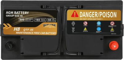 Weize Platinum AGM Battery BCI Group 49-12v 95ah H8 Size 49 Automotive Battery, 160RC, 900CCA, 36 Months Warranty - 이미지 3