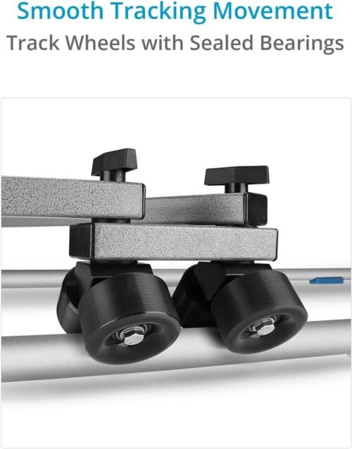 PROAIM Swift Dolly with 12ft Straight Track for Jib Camera Crane. Built for Light Travel & Quick Setup. Payload: Dolly - 159kg /350lb (P-SFT-DT-12) - 이미지 5