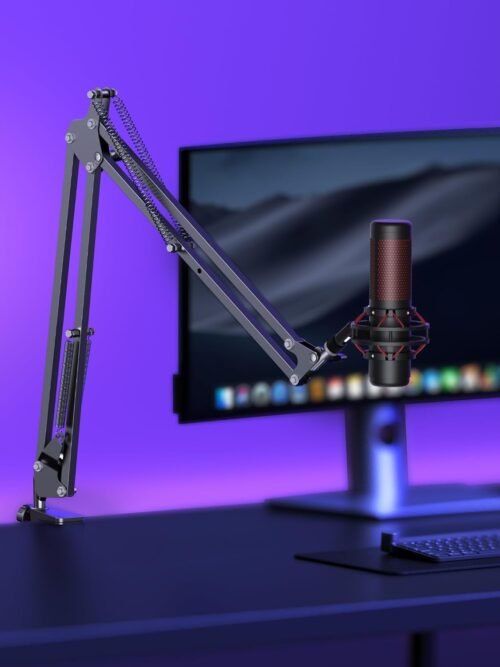 InnoGear Boom Arm Microphone Mic Stand for Blue Yeti HyperX QuadCast SoloCast Snowball Fifine Shure SM7B and other Mic, Medium - 이미지 7