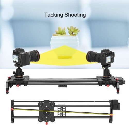 GVM Motorized Camera Slider, 31" Carbon Fiber Dolly Rail Camera Slider with Time-Lapse Photography, Tracking Shooting and 120 Degree Panoramic Shooting for Most Cameras, with Remote Controller - 이미지 4
