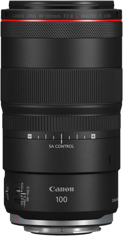 Canon RF100mm F2.8 L Macro is USM Lens, Medium Telephoto Lens, Macro Lens, Compatible with EOS R Series Mirrorless Cameras, Black