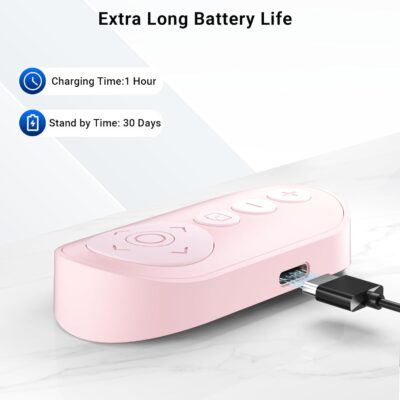 Wireless Camera Remote Control with Zoom for iPhone & iPad, Versatile Shutter with Front/Rear Camera Switch for Photo & Video, Smartphone Remote Clicker for TikTok - 이미지 6