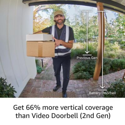 Ring Battery Doorbell, Head-to-Toe Video, Live View with Two-Way Talk, and Motion Detection & Alerts (2024 release), Venetian Bronze - 이미지 3