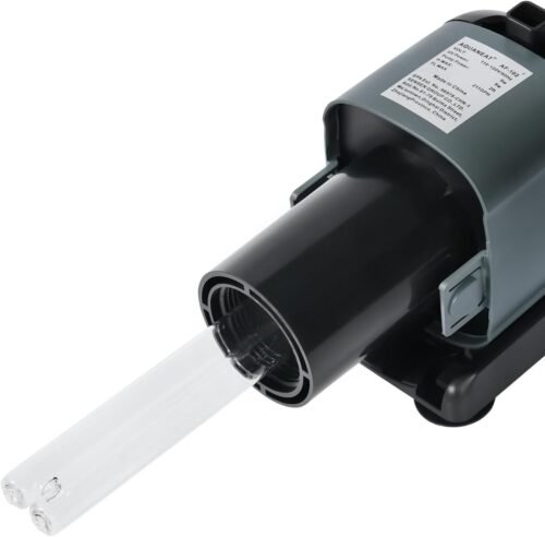 AQUANEAT Aquarium Filter 9W with Spare UV Bulb Green Water Killer Submersible Pump Filter 211GPH for 150 Gallon Fish Tank - 이미지 2