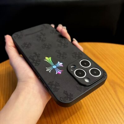for iPhone 12 13 14 15 16 Pro Max Phone Case Jesus Cross Fashion Pattern Design Shockproof Case for Men and Women (Black, IP 13) - 이미지 6