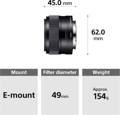 Sony SEL35F18 35mm f/1.8 Prime Fixed Lens - 이미지 4