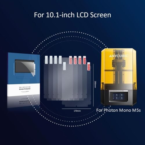Photon MONO M5s 3D Printer Screen Protector,Original Protective Film 5Pcs for 10.1 inch LCD SLA UV Resin 3D Printer-Thickness 0.1mm-ONLY for Photon MONO M5s&M5s Pro NOT for Photon MONO M5 - 이미지 2