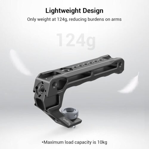 SmallRig Top Handle with 3/8"-16 Locating Pins for ARRI Grip for Camera Cage, Universal Video Rig with 5 Cold Shoe Adapters to Mount DSLR Camera with Microphone/LED Light/Monitor - 3765 - 이미지 3