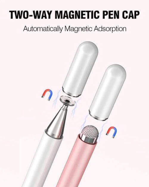 Stylus Pens for Touch Screens, 2 in 1 High Precision Universal Stylus Pen for iPad Compatible with Apple, iPhone, iPad, Android, Microsoft Tablets, Phones, 3 Pack-Blue, Pink, Purple - 이미지 6