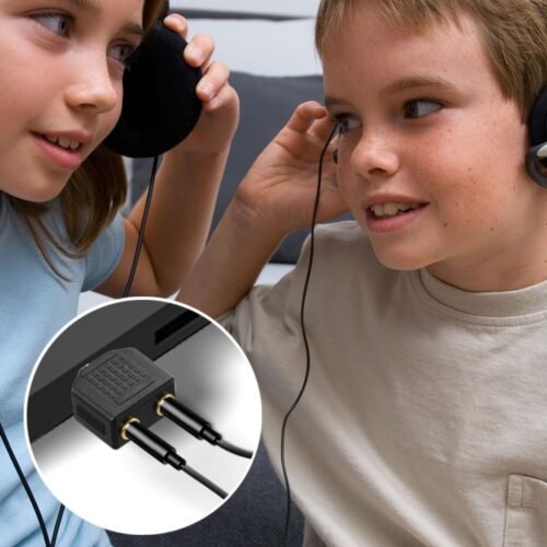 VCE 2-Pack 3.5mm Headphone Y Splitter, Gold Plated 1/8 inch Male to Dual Female Stereo Jack Adapter Compatible with Media Players & Audio Devices - 이미지 7