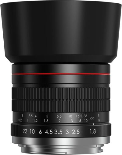 EF 85mm F1.8 Portrait Lens - Medium Telephoto Manual Cameras Lens for Canon EOS Rebel T Series (T8i/T7i/T7/T6/T3i/T2i/4000D/850D/SL3/SL2) & High-End DSLRs (6D Mark II/5D Mark IV/90D/80D/77D)
