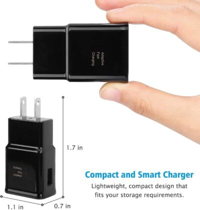 Adaptive Fast Charging Block USB Wall Charger Plug Travel Adapter Android Phone Charger for Samsung Galaxy S25/S24/S23/S22/S22 Ultra/S21/S20/S10/S9/S8/S7/Edge/Note 10 Quick Charger,Cell Phone Charger - 이미지 3