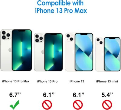JETech Case for iPhone 13 Pro Max 6.7-Inch, Non-Yellowing Shockproof Phone Bumper Cover, Anti-Scratch Clear Back (Clear) - 이미지 2
