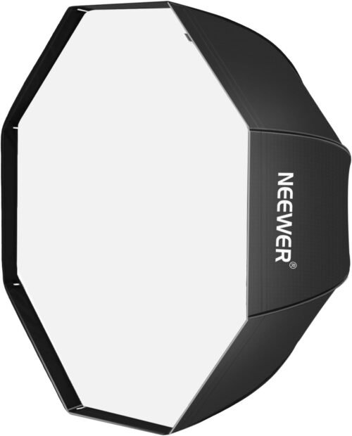 Neewer 47''/ 120cm Octagonal Softbox Umbrella with Carrying Bag for Portrait or Product Photography, Suitable for Canon Nikon Sony Speedlite, Studio Flash (Black)