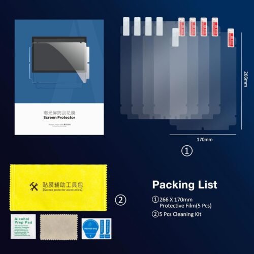 Photon MONO M5s 3D Printer Screen Protector,Original Protective Film 5Pcs for 10.1 inch LCD SLA UV Resin 3D Printer-Thickness 0.1mm-ONLY for Photon MONO M5s&M5s Pro NOT for Photon MONO M5 - 이미지 8