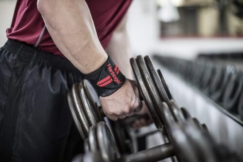 Harbinger Red Line 18-Inch Weightlifting Wrist Wraps for Men and Women (Pair) - 이미지 4