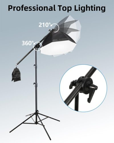 Skytex Softbox Lighting Kit 3Pack, 20x28in Soft Box | 135W 5500K E27 Bulb Continuous Photography Lighting, Photo Studio Lights Equipment for Camera Shooting, Video Recording - 이미지 6