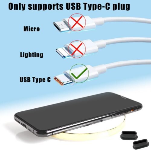 25 Pcs USB C Dust Plug, USB Type C Anti Dust Plugs Cover, Type C Charging Port Plug, USB C Dust Cover for Samsung Galaxy Google Pixel Moto G TCL UMIDIGI OnePlus Nord & Type C Port Device - 이미지 5
