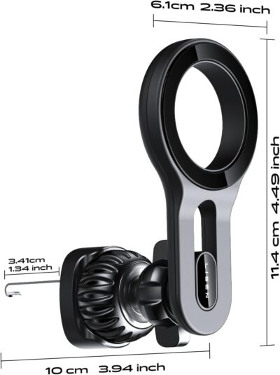 LISEN for iPhone 16 MagSafe Car Mount, [Quick Install] Magnetic Car Phone Holder Vent, Jeep Truck Accessories Gifts for Men Women Him Her, Fit for iPhone 16 Pro/Pro Max 15 14 13 12 Samsung Edge S25 - 이미지 7