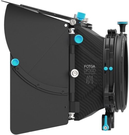Fotga DP500III Pro 15mm Rail 4x4 DSLR Swing-Away Matte Box w/Donuts for Sony A7R A7S II III A9 GH6 S5II for Canon 5D 6D 7D R8 R10 R5C FS7 C300 C500 BMPCC 4K 6K Ursa Mini RED DSLR Video Cinema Camera
