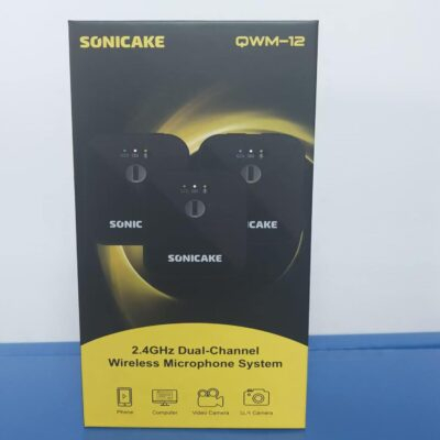 SONICAKE Wireless Lavalier Microphone 2.4GHz 164 ft/50M Range 10 Hrs, Dual Wireless Mic System(2 TX + 1 RX) for iPhone/Android/DSLR Camera/Camcorder,Vlog,Podcast,Live Streaming,Recording,Interview - 이미지 9