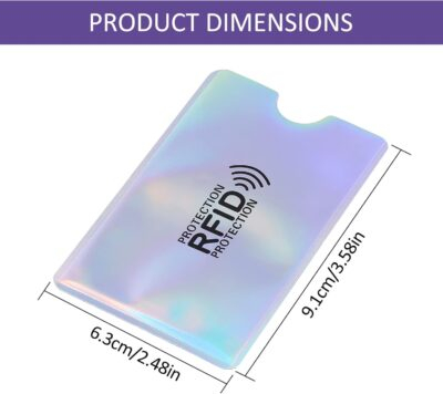 Molain Colorful RFID Card Holder, 9 Pieces RFID Blocking Sleeves Credit Card Sleeves Set RFID Identity Card Protector for Women Men - 이미지 3