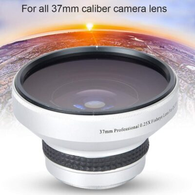 Fish Eye Lens Phone, 37mm 0.25X Super Fisheye Lens, Silver Strong Applicability Additional Lens for 37mm Caliber Camera Lenses - 이미지 4