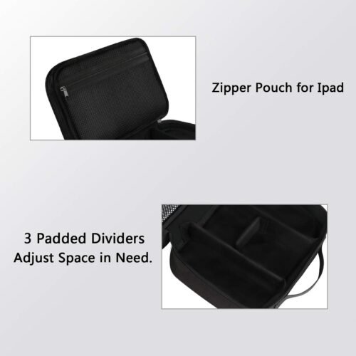 MATEIN Electronics Organizer Travel Case, Water Resistant Cable Organizer Bag for Travel Essentials, Gifts for Men, Storage Bag as Accessories for Phone, Cord, Tablet, Black - 이미지 5