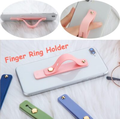 Weewooday 6 Pieces Phone Grip Holder Cell Phone Grip Strap Telescopic Finger Strap Stand Universal Finger Kickstand for Most Smartphones(Soft Colors) - 이미지 2