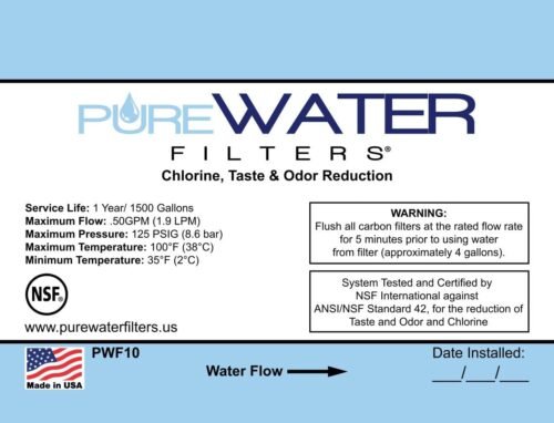 Inline Water Filter Kit for Ice Makers with 1/4" Tubing and a T-Connector - 이미지 6