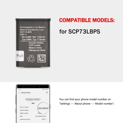 SCP-73LBPS Battery (2025 New Upgraded) Replacement for Kyocera DuraXV Extreme E4810 Verizon Flip Phone SCP73LBPS Battery - 이미지 7