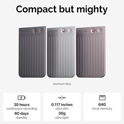 AI Voice Recorder, PLAUD Note Voice Recorder w/Case, App Control, Transcribe & Summarize with AI Technology, Support 112 Languages, 64GB Memory, Audio Recorder for Lectures, Meetings, Calls, Black - 이미지 7