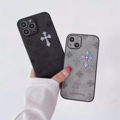 for iPhone 12 13 14 15 16 Pro Max Phone Case Jesus Cross Fashion Pattern Design Shockproof Case for Men and Women (Black, IP 13) - 이미지 2