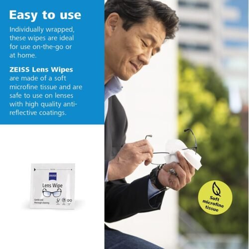 ZEISS Pre-Moistened Lens Cleaning Wipes, 200 Count - 이미지 7