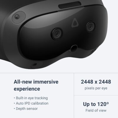 HTC Vive Focus Vision VR Headset with DisplayPort PC Streaming Kit & Starter Game Pack - 이미지 7