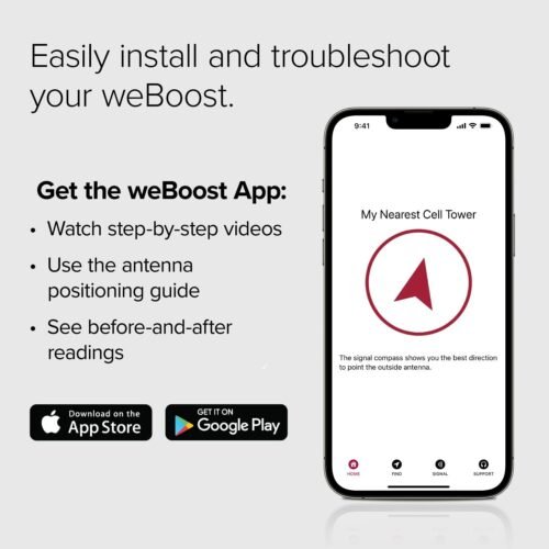 weBoost Drive Reach - Vehicle Cell Phone Signal Booster | 5G & 4G LTE | Magnetic Roof Antenna | Boosts All U.S. Carriers - Verizon, AT&T, T-Mobile | Made in the U.S. | FCC Approved (model 470154) - 이미지 5