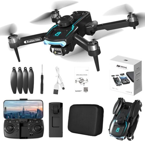 Dual-camera Folding UAV 4K HD Aerial Photography Drone, Brushless Motor, Mobile Phone Control, Multiple Flight Modes