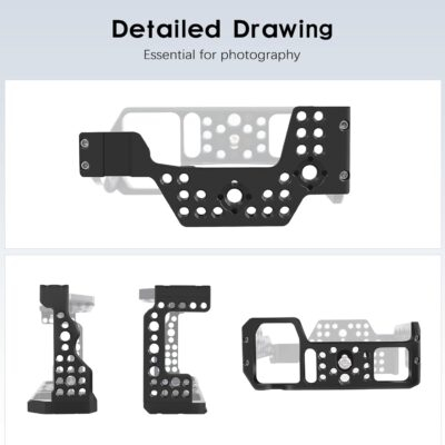 A7ii A7Riii A7iii cage,A9 / A7III / A7M3 / A7Riii / A7ii Camera Cage for Sony A9 A7M3 A7III A73 A7RIII A7R3 A7II Camera Case Rig Cold Shoe - 이미지 4