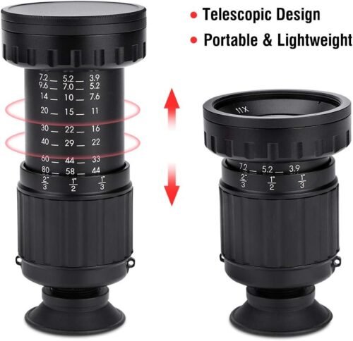 VD 11X Micro Director's HD Viewfinder Scene Viewer, Portable 37mm Filter Thread Screw Retractable Professional Camera Viewfinder, Director Scene Viewer, Professional Photography Accessory - 이미지 2