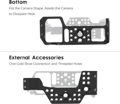A7ii A7Riii A7iii cage,A9 / A7III / A7M3 / A7Riii / A7ii Camera Cage for Sony A9 A7M3 A7III A73 A7RIII A7R3 A7II Camera Case Rig Cold Shoe - 이미지 7