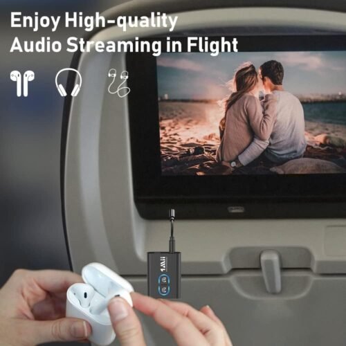 1Mii Bluetooth 5.3 Transmitter Receiver for TV to Wireless Headphones, Dual Link AptX Adaptive/Low Latency/HD Audio, Aux Adapter for Home Stereo, Airplane, Boat, Gym - 이미지 3