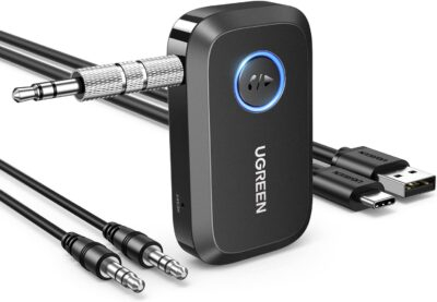 UGREEN 5.4 Aux Bluetooth Adapter, Noise Cancelling 3.5mm AUX Bluetooth Car Adapter, Wireless Audio Receiver for Home Stereo/Wired Speaker, 15H Battery Life - 이미지 11