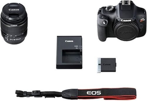 Canon EOS Rebel T100 (EOS 4000D) DSLR Camera w/EF-S 18-55mm F/3.5-5.6 Zoom Lens + 64GB Memory Card, Case, Hood, Grip-Pod, Filter Professional Photo Bundle (Renewed) - 이미지 8