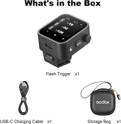 Godox X3C X3 C X3-C TTL Wireless Flash Trigger Compatible for Canon Camera, OLED Touchscreen Flash Transmitter,Built-in Lithium Battery+Quick Charge(Upgrade Version of X2T-C/Xpro-C/XProII-C) - 이미지 8