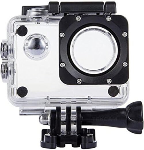 Action Camera Waterproof Housing Case Compatible with AKASO EK7000 /SJCAM SJ4000/Apexcam M80AIR/Vemont/HLS/WOLFANG GA100/Pro Xtreme Action Camera Replacement Protective Case Underwater Diving Shell
