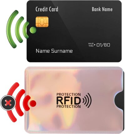 Molain Colorful RFID Card Holder, 9 Pieces RFID Blocking Sleeves Credit Card Sleeves Set RFID Identity Card Protector for Women Men - 이미지 2