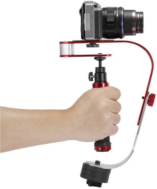 PRO Video Camera stabilizer for GoPro, Smartphone, Canon, Nikon - or Any Camera up to 2.1 lbs
